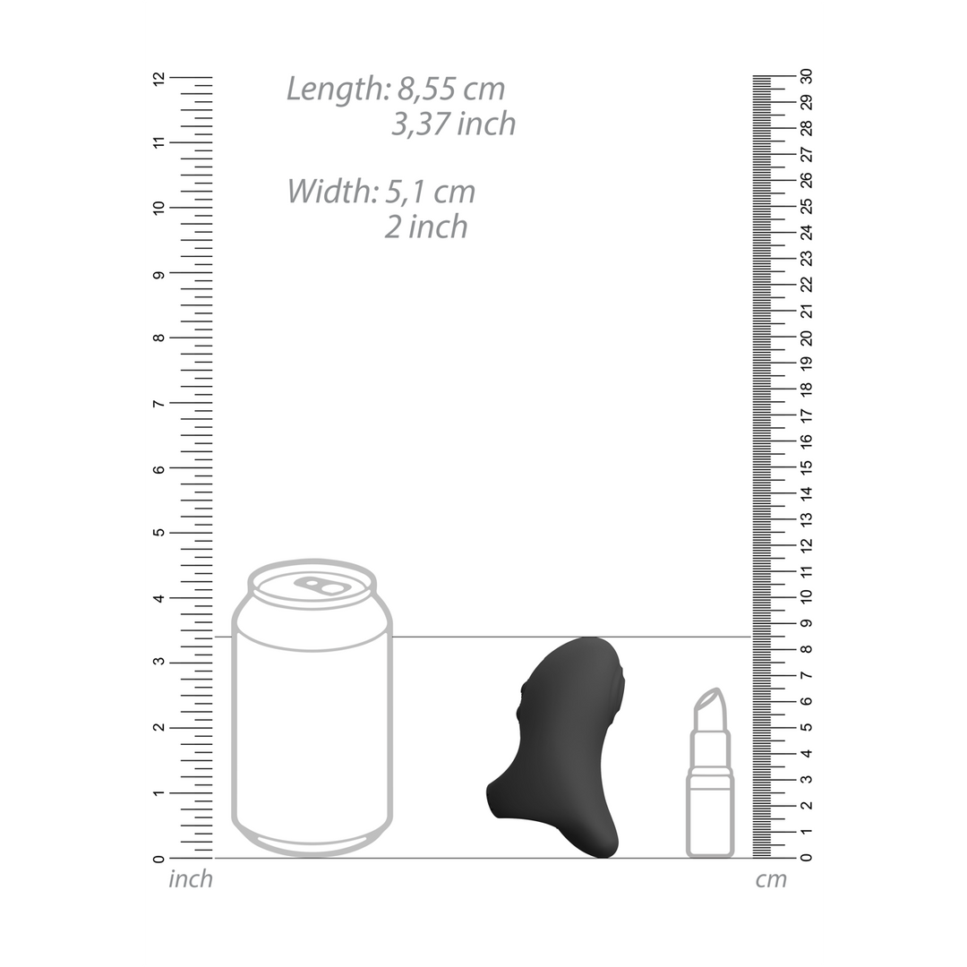 Hana – Pulse Wave Vinger Vibrator – Zwart