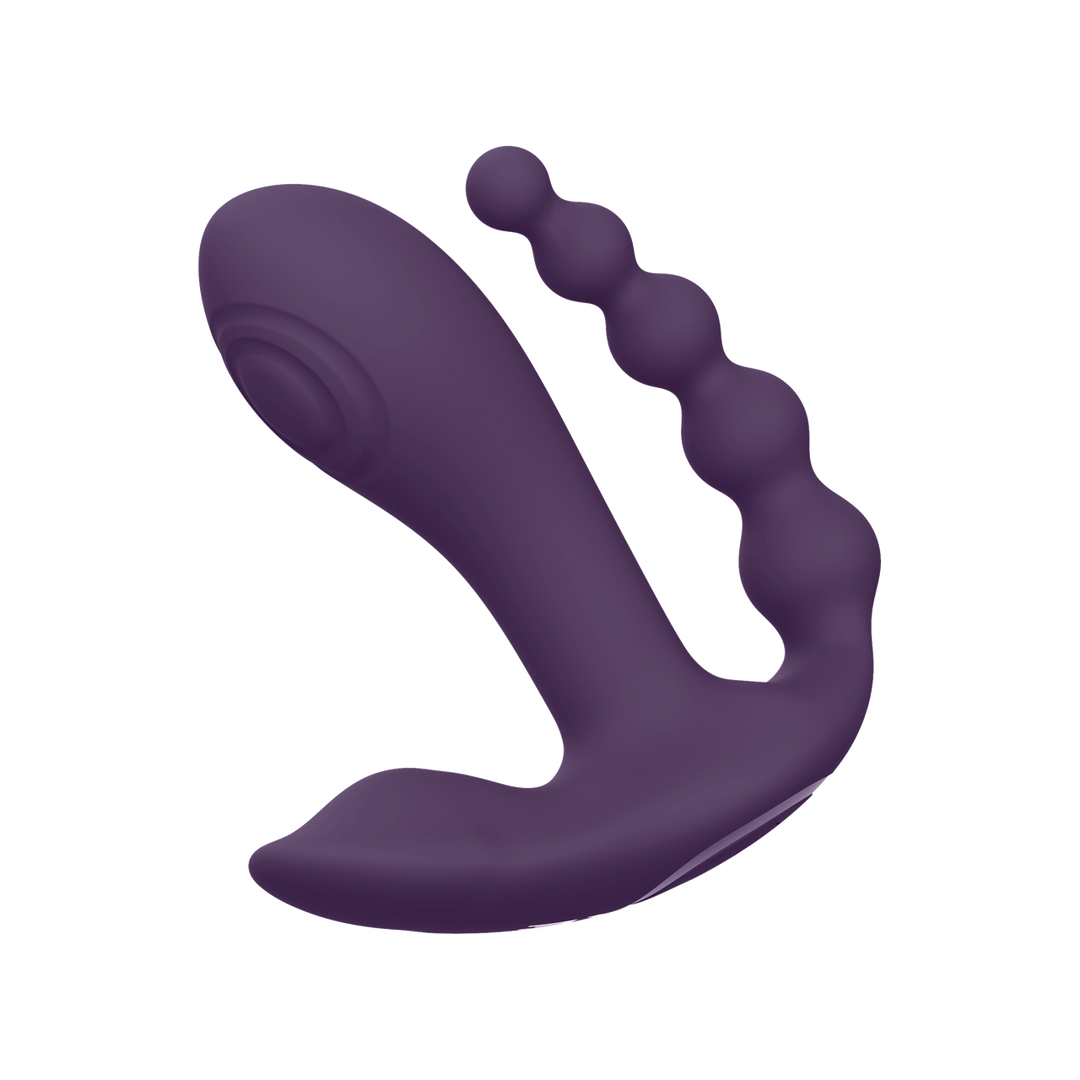 Kata – Pulse Wave  Vibrerende Dubbele Penetratie Vibrator – Paars