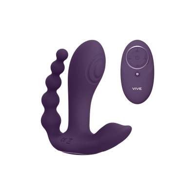 Kata - Pulse Wave  Vibrerende Dubbele Penetratie Vibrator - Paars
