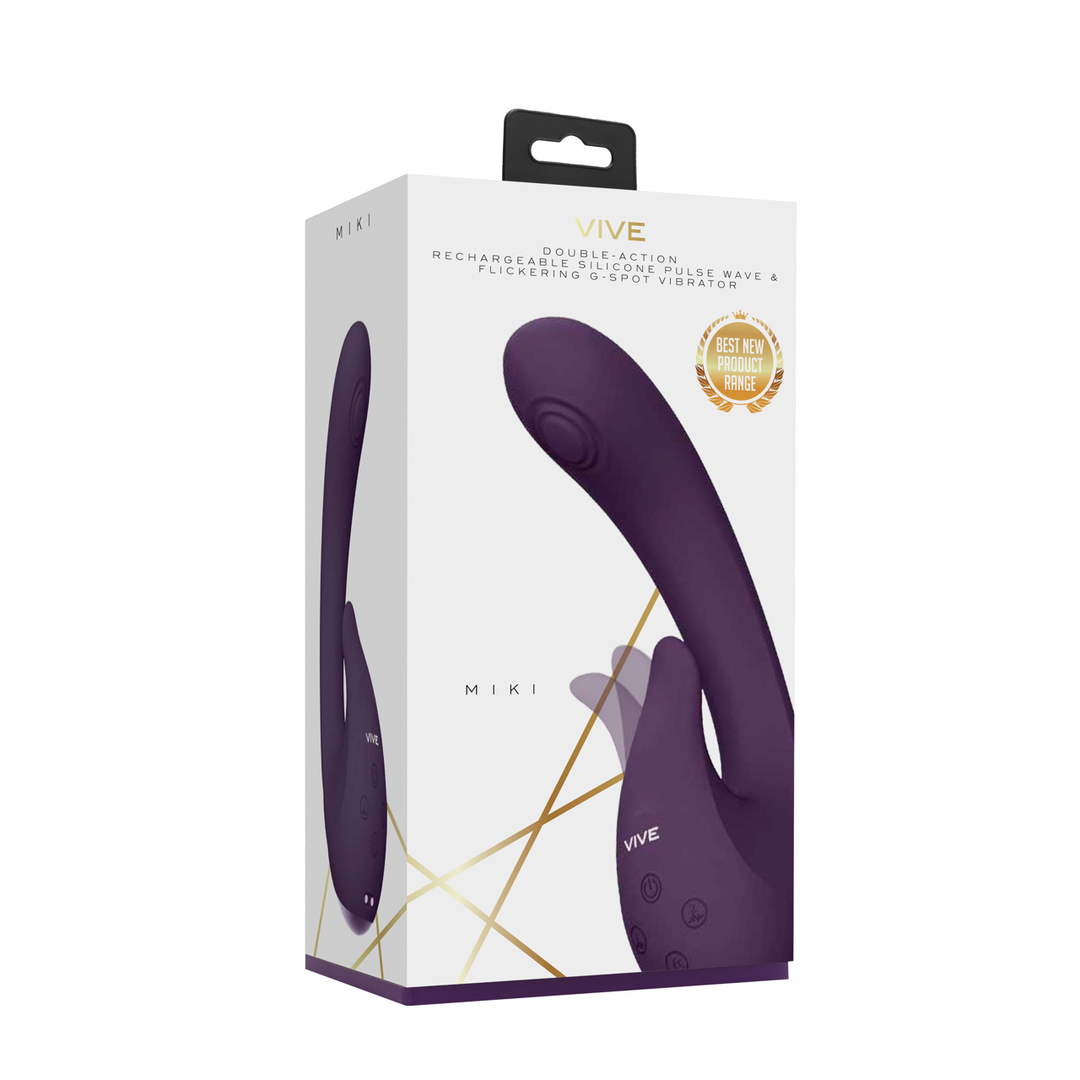 Miki – Pulse Wave  Flickering G-Spot Vibrator – Paars