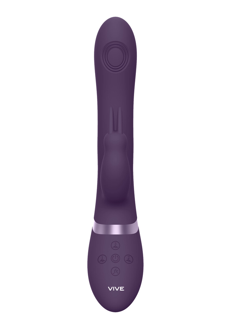 Rini – Pulse Wave Vibrating Double Penetration Rabbit – Paars