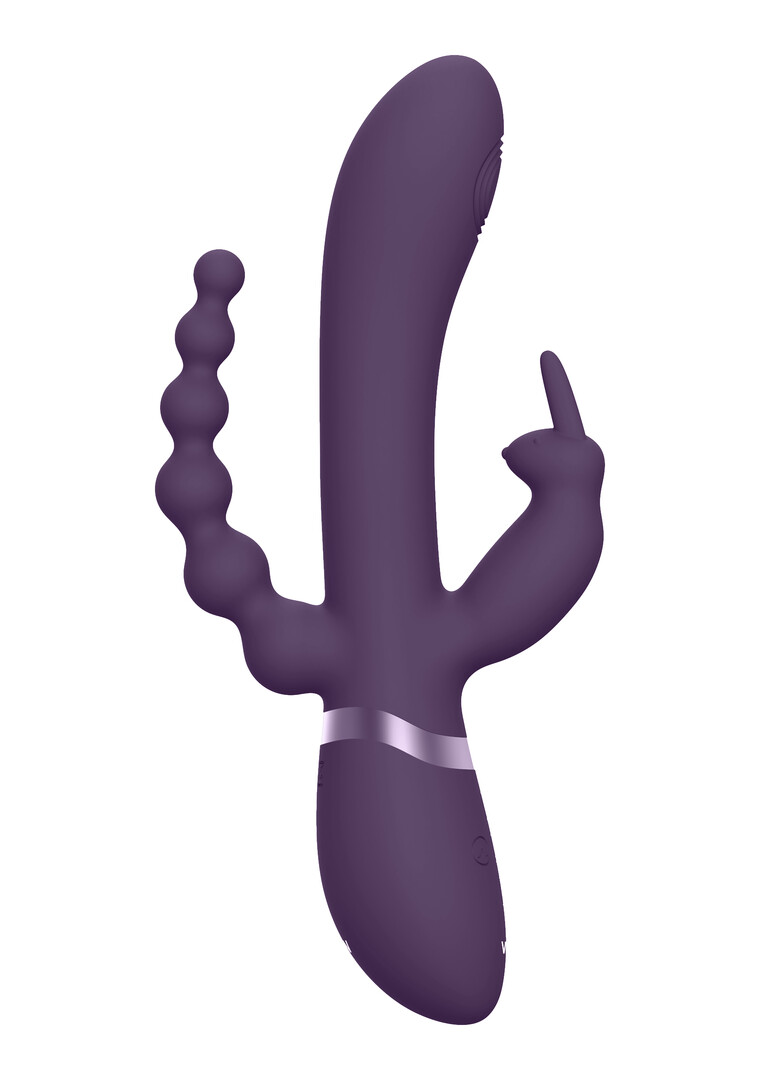 Rini – Pulse Wave Vibrating Double Penetration Rabbit – Paars