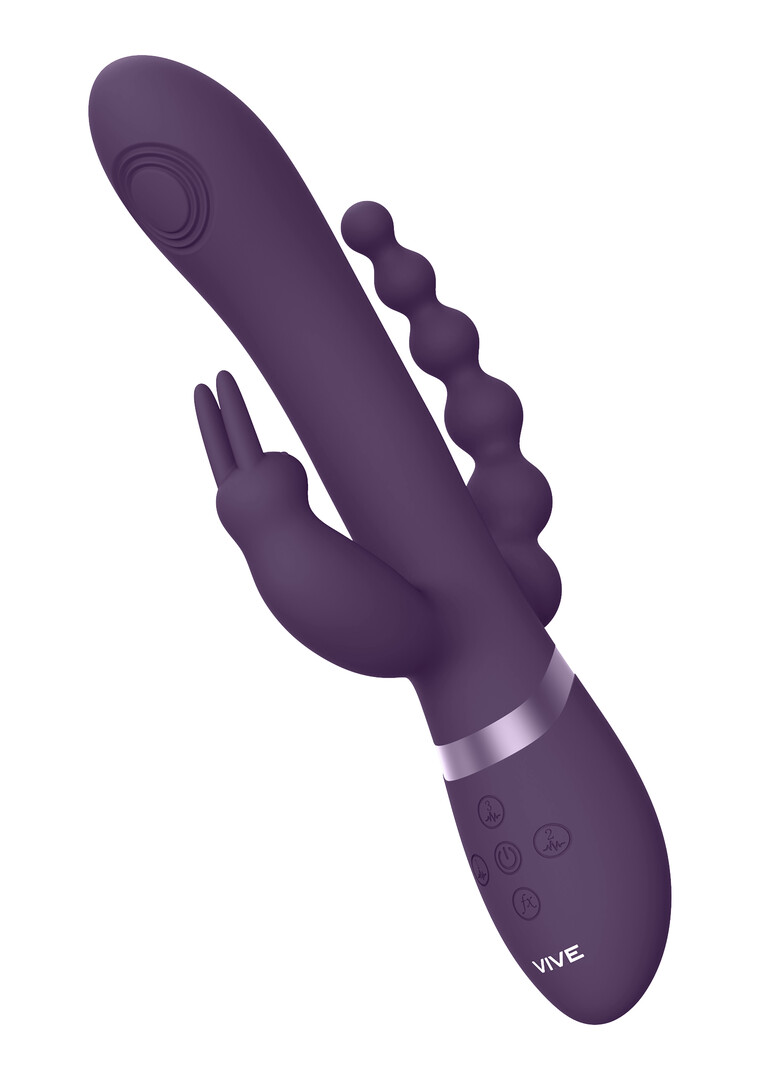 Rini – Pulse Wave Vibrating Double Penetration Rabbit – Paars