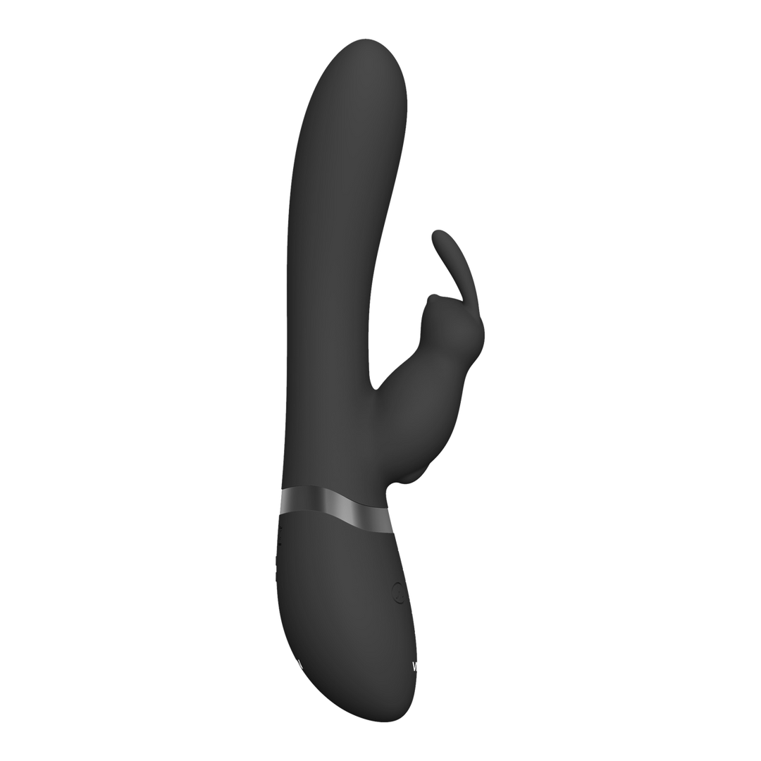Taka – Opblaasbare en Vibrerende Konijnen Vibrator – Zwart