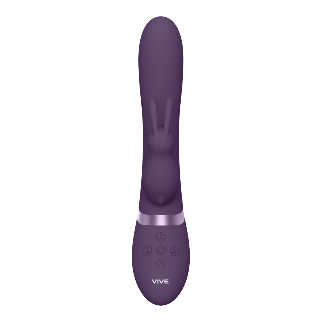 Taka – Opblaasbare en Trillende Konijn Vibrator – Paars