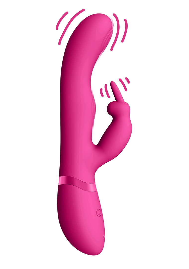 Mei – Dual Pulse-Wave  Vibrating C-spot  G-Spot Rabbit – Roze