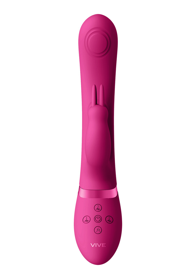 Mei – Dual Pulse-Wave  Vibrating C-spot  G-Spot Rabbit – Roze