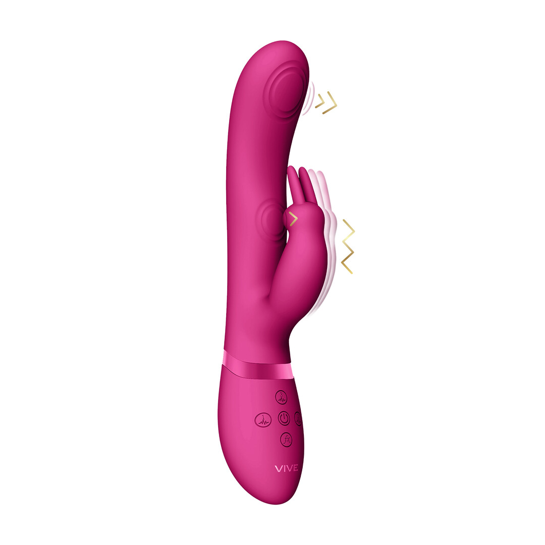 Mei – Dual Pulse-Wave  Vibrating C-spot  G-Spot Rabbit – Roze
