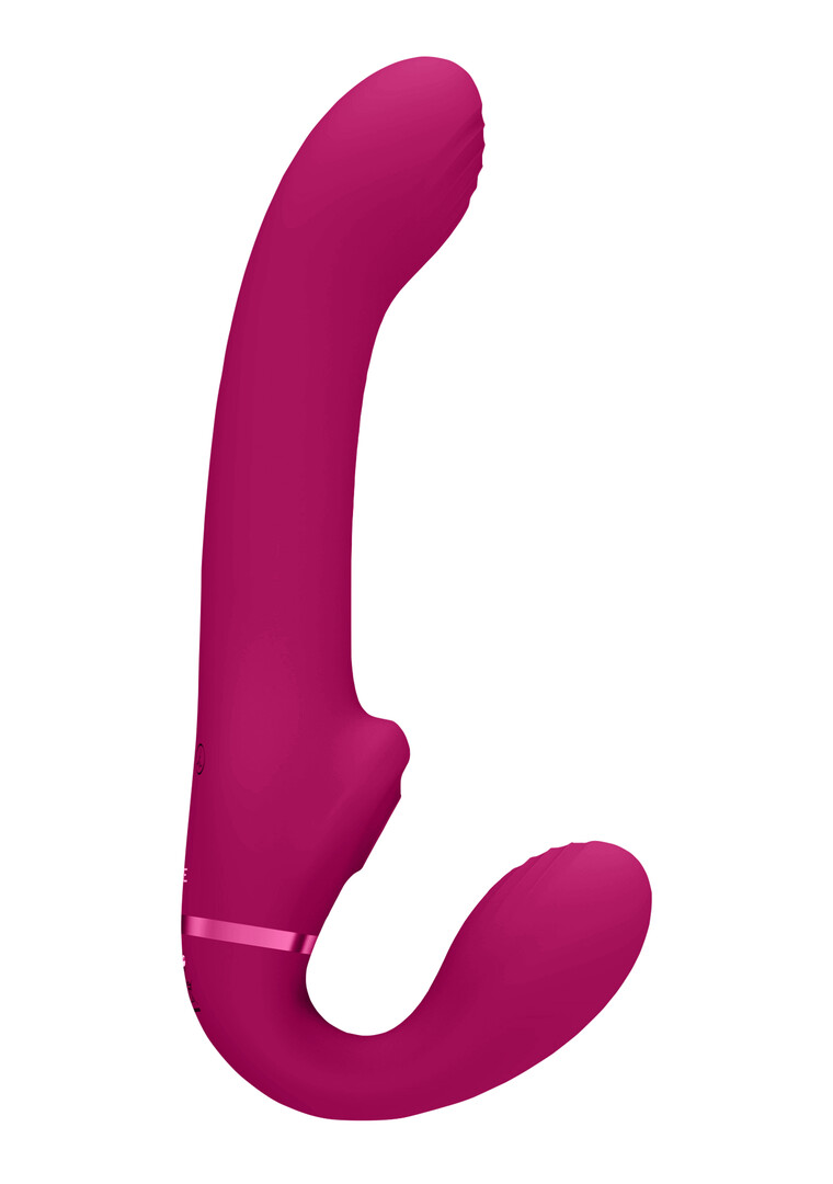 Ai - Dual Vibrating Air Wave Tickler Strapless Strapon