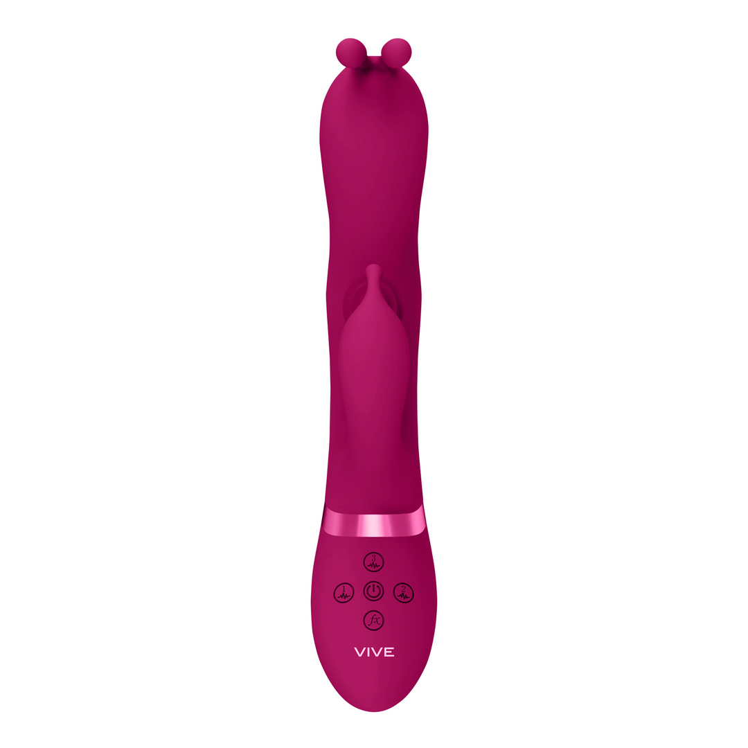 Gada – Vibrerende Bunny Ear G-Spot Rabbit met Pulse Wave Shaft