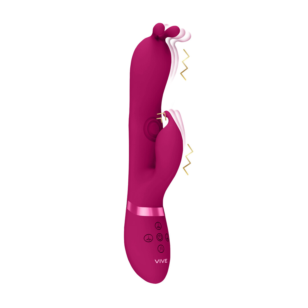 Gada – Vibrerende Bunny Ear G-Spot Rabbit met Pulse Wave Shaft