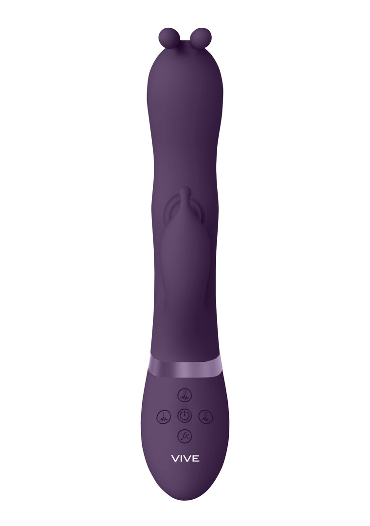Gada – Vibrerende Bunny Ear G-Spot Rabbit met Pulse Wave Shaft