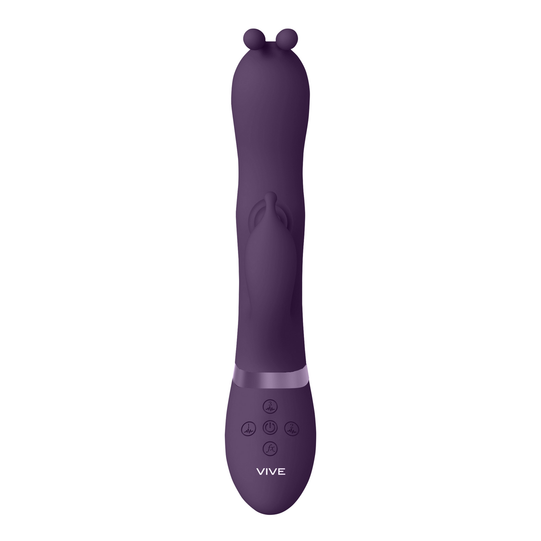 Gada – Vibrerende Bunny Ear G-Spot Rabbit met Pulse Wave Shaft