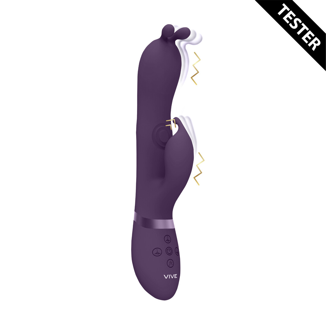 Gada – Vibrerende Bunny Ear G-Spot Rabbit met Pulse Wave Shaft – Tester