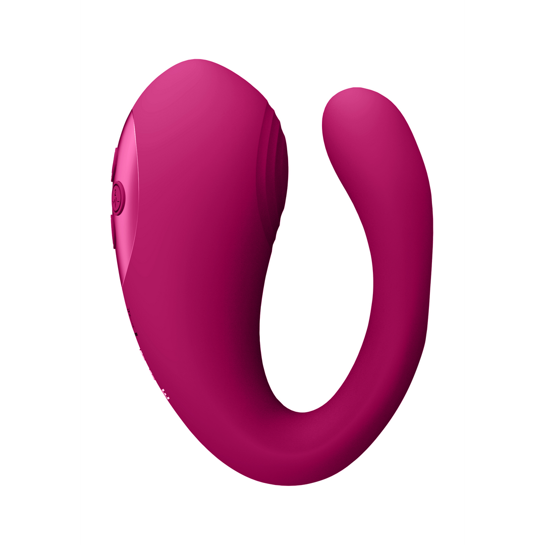 Yoko – Triple Action Vibrator Dual Prongs met Clitorale Pulsatiegolf