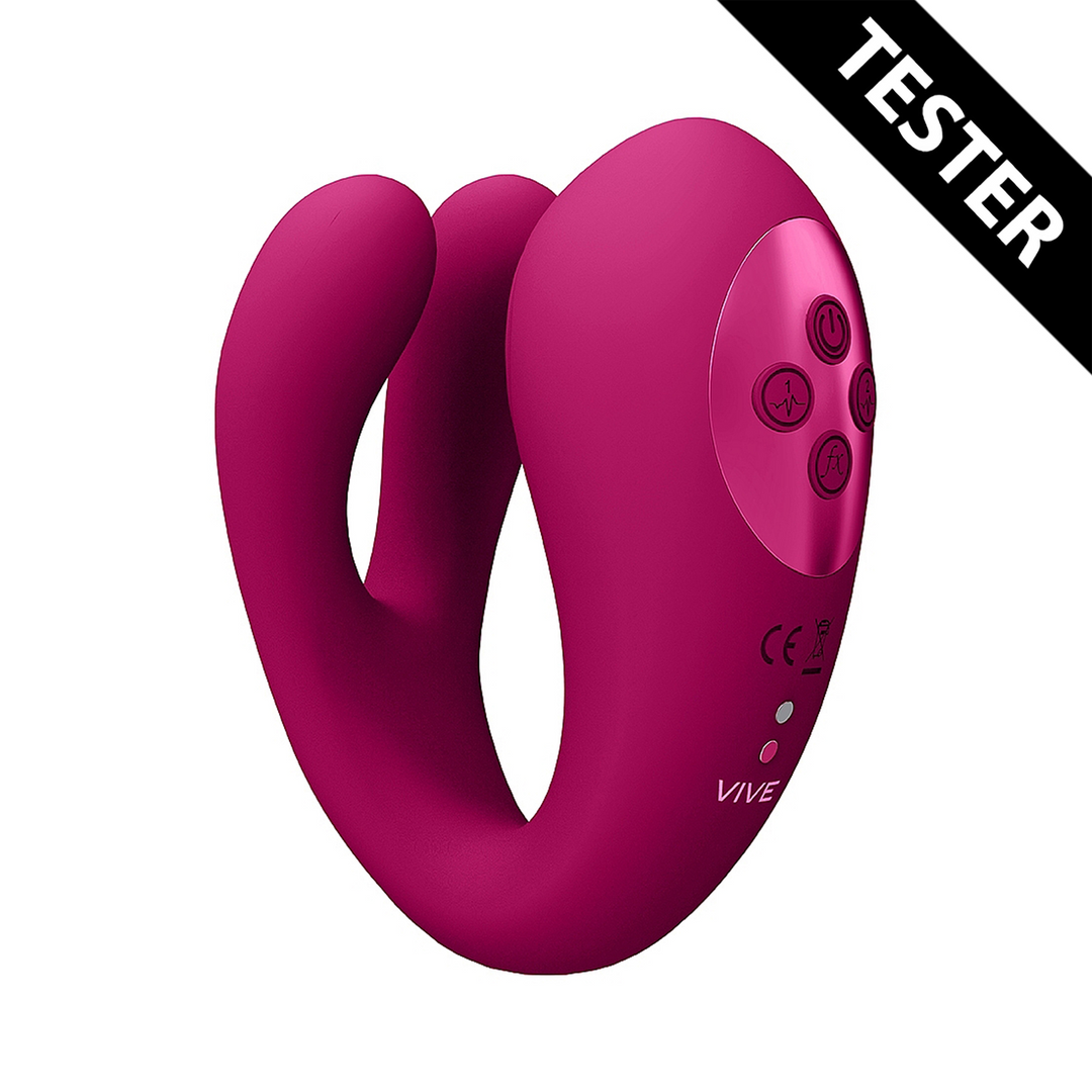 Yoko – Triple Action Vibrator Dual Prongs met Clitorale Pulse Wave – Tester