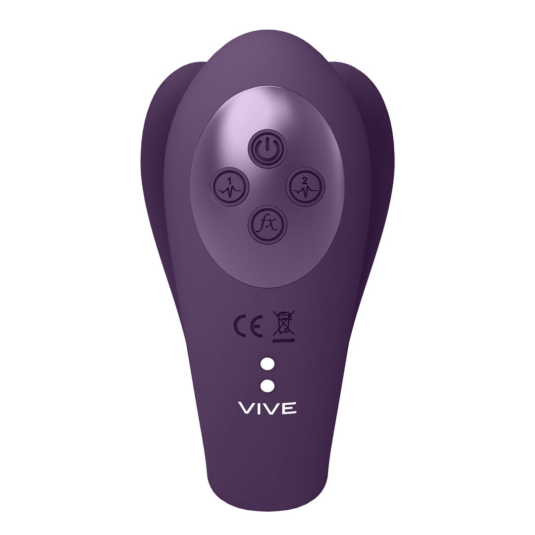 Yoko – Triple Action Vibrator Dual Prongs met Clitoral Pulse Wave