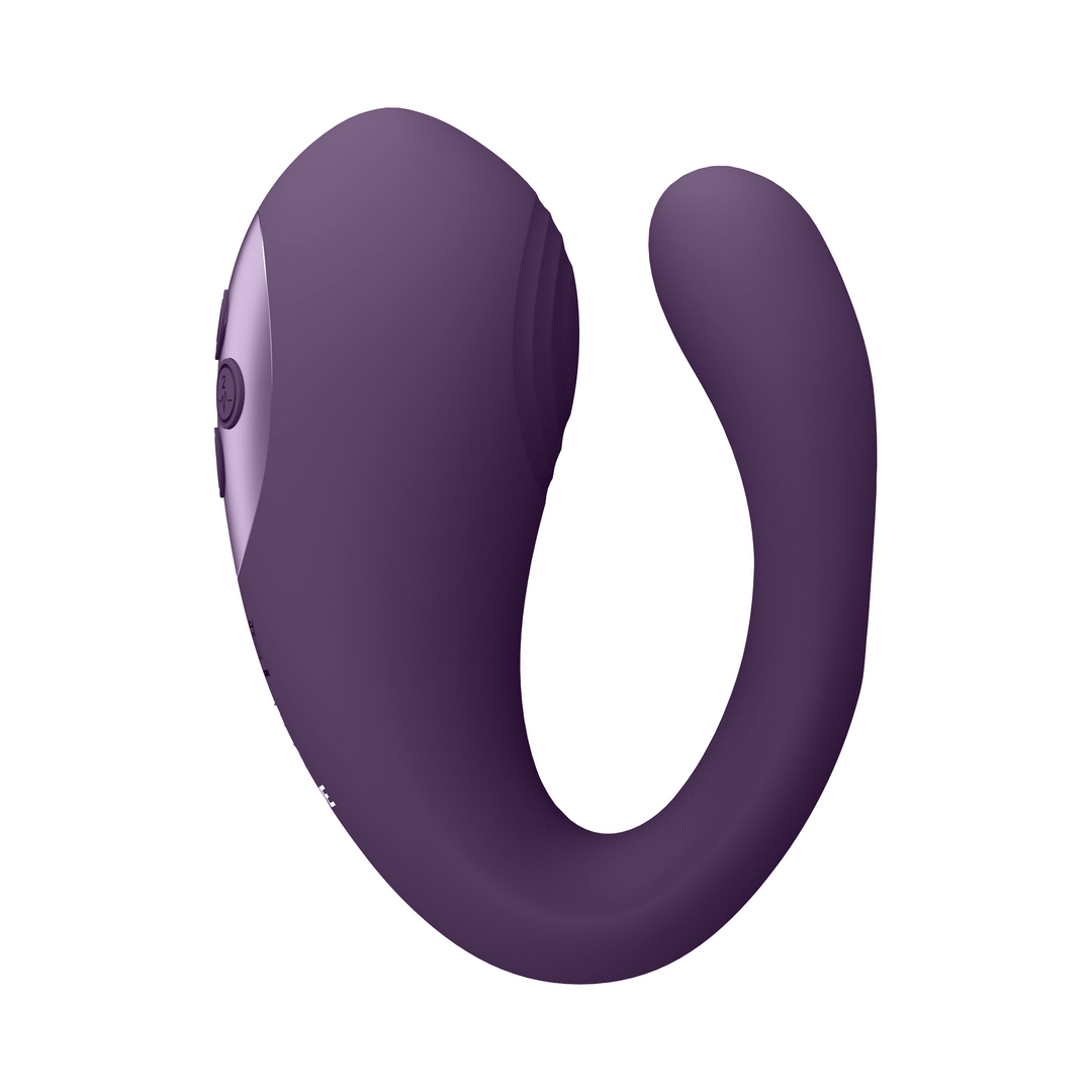 Yoko – Triple Action Vibrator Dual Prongs met Clitoral Pulse Wave