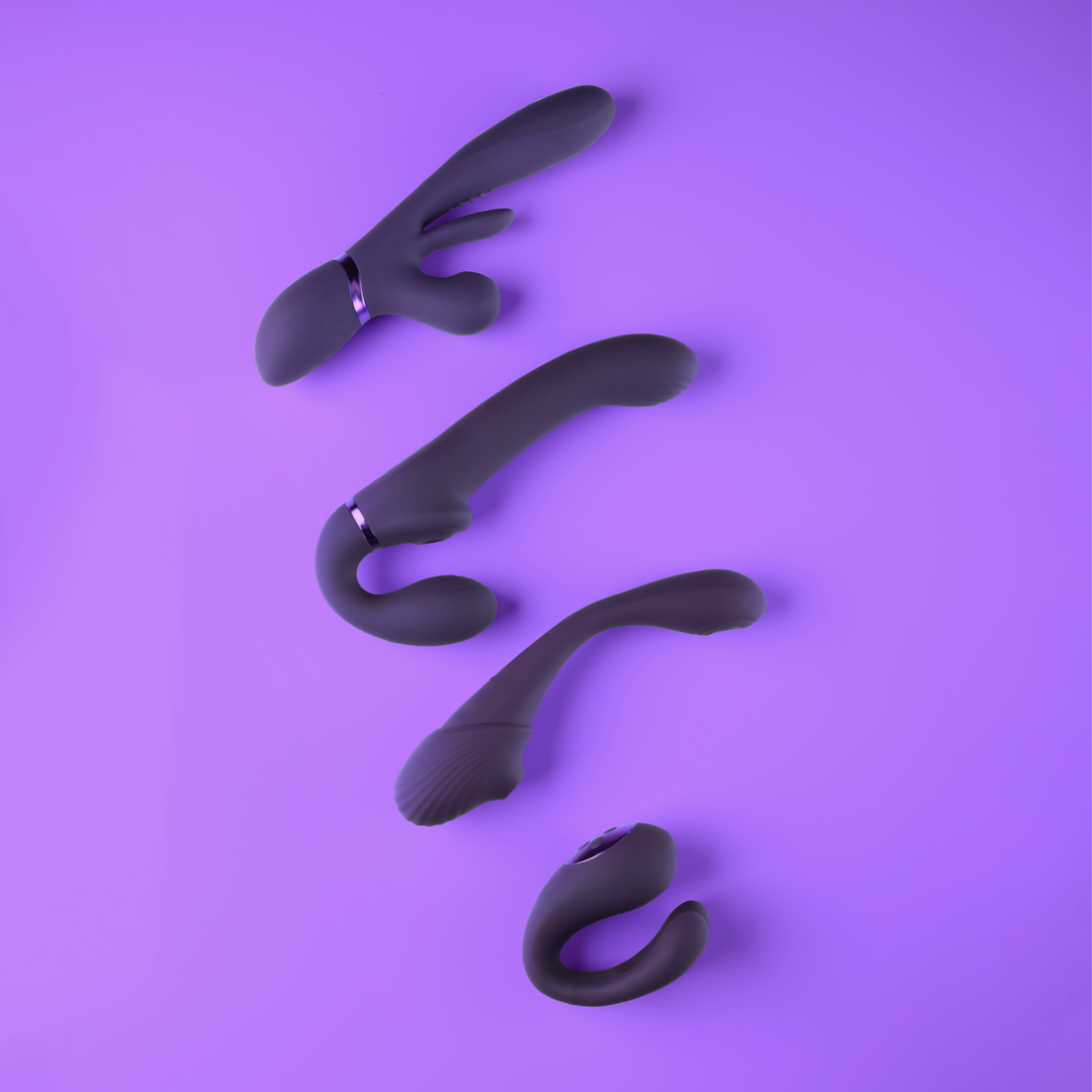 Yoko – Triple Action Vibrator Dual Prongs met Clitoral Pulse Wave