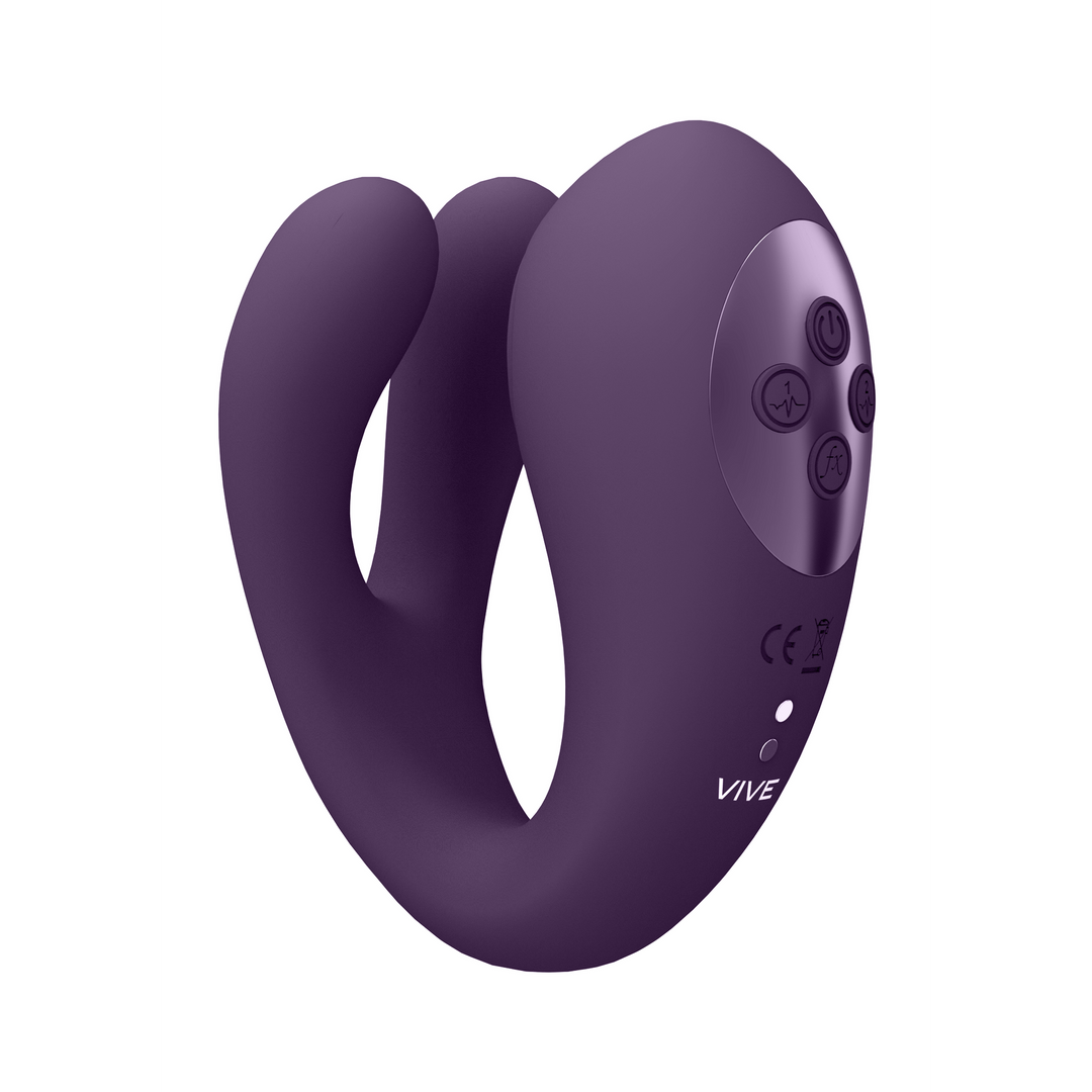 Yoko – Triple Action Vibrator Dual Prongs met Clitoral Pulse Wave
