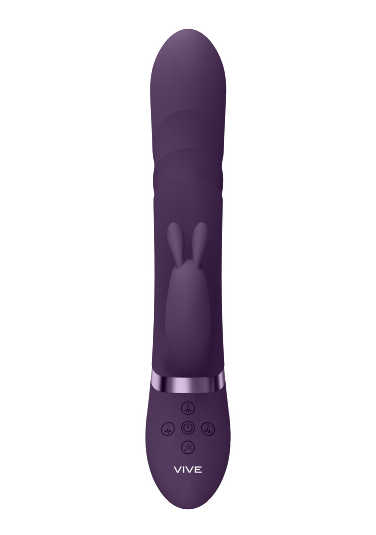 Nari – Vibrerende en Draaiende Parels, G-Spot Rabbit – Paars
