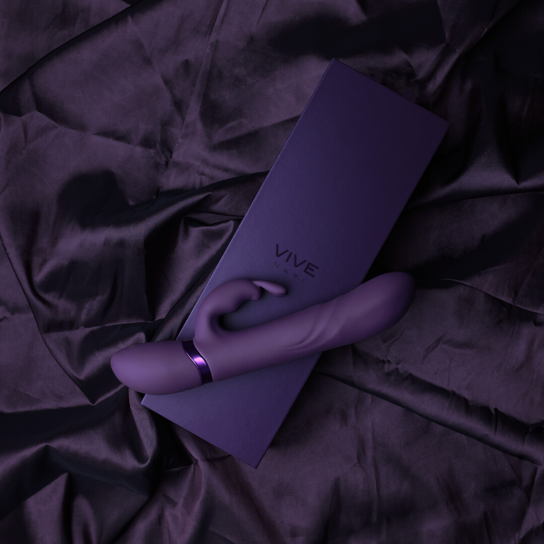 Nari – Vibrerende en Draaiende Parels, G-Spot Rabbit – Paars