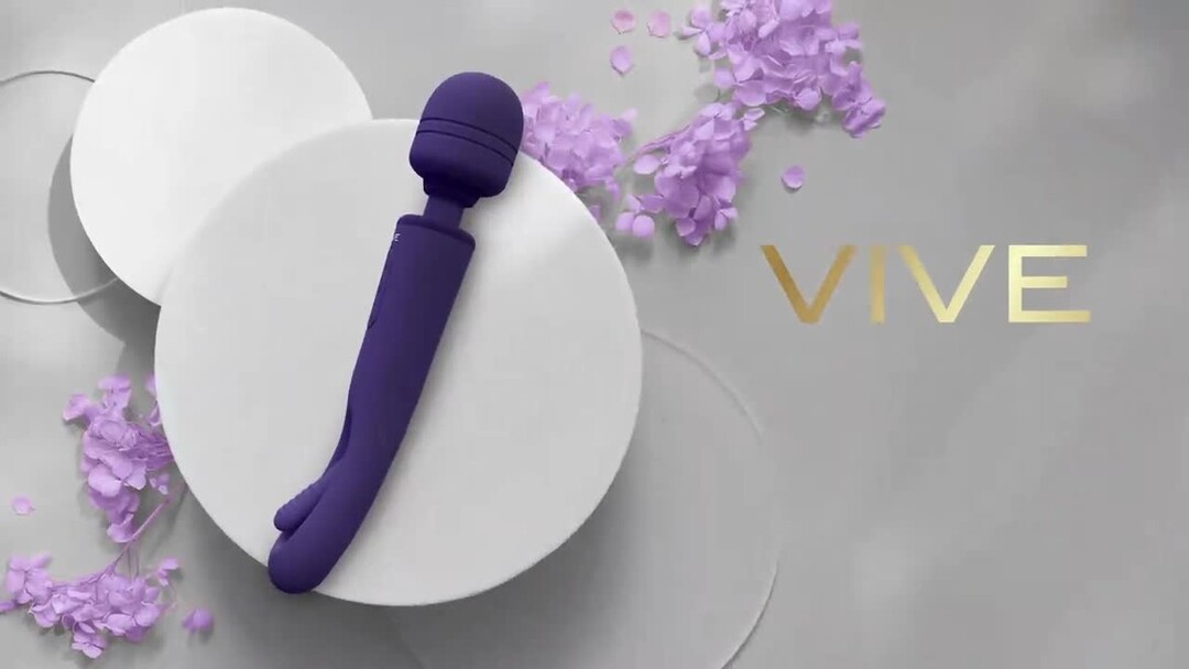 Kiku – Dubbelzijdige Wand met Innovatieve G-Spot Flapper Stimulator – Paars
