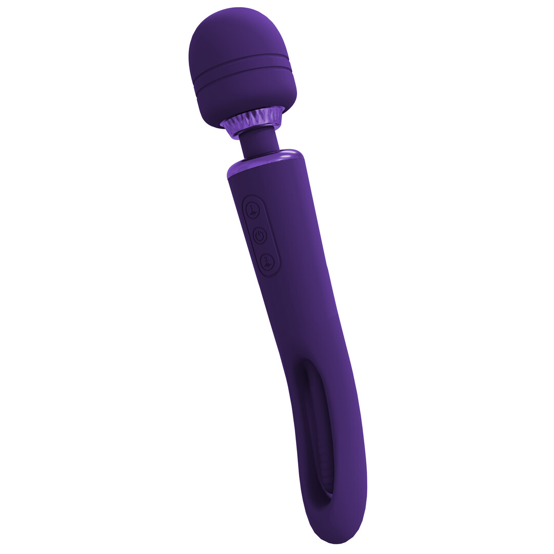 Kiku – Dubbelzijdige Wand met Innovatieve G-Spot Flapper Stimulator – Paars