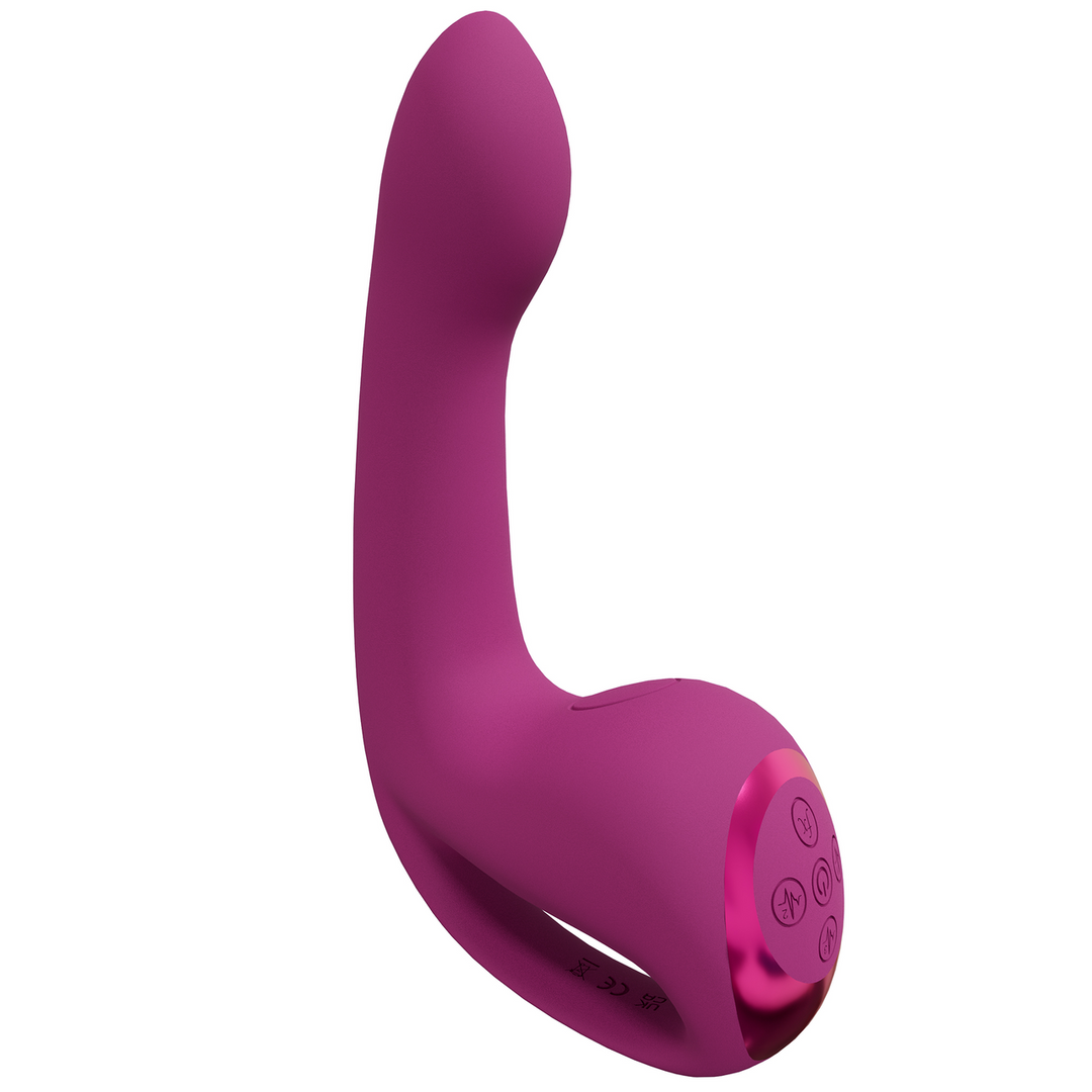 Riko – Triple Motor Thumper met Geavanceerde Vingerbeweging Puls Golf Stimulator – Roze