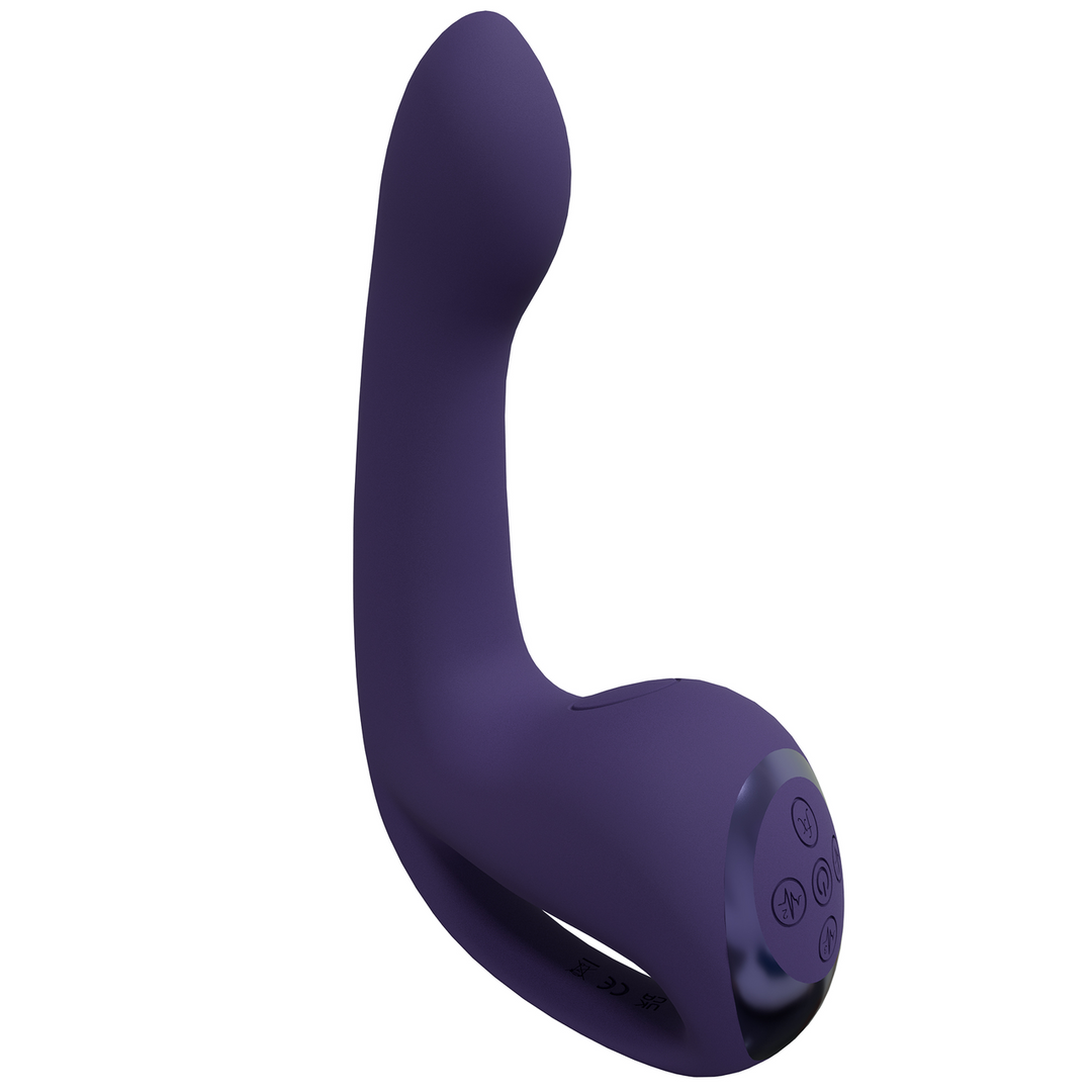 Riko – Triple Motor Thumper met Geavanceerde Vingerbeweging Puls Golf Stimulator – Paars