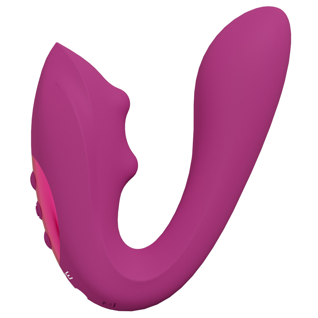 Yuki – Dual Motor G-Spot Vibrator met Masserende Parels – Roze