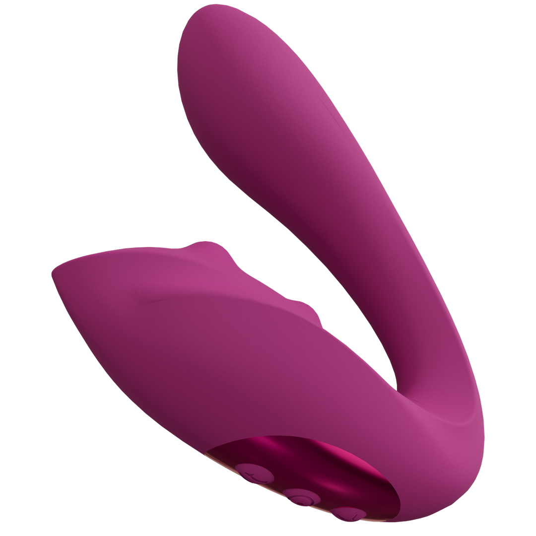 Yuki – Dual Motor G-Spot Vibrator met Masserende Parels – Roze