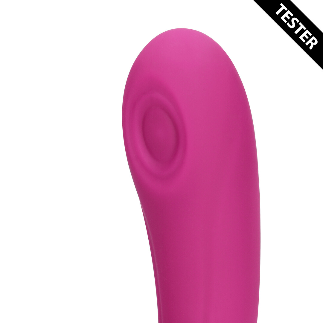 Gen – Drievoudige Motor G-Spot Vibrator met Pulse Wave en Vibrerende Borstels – Roze – Tester