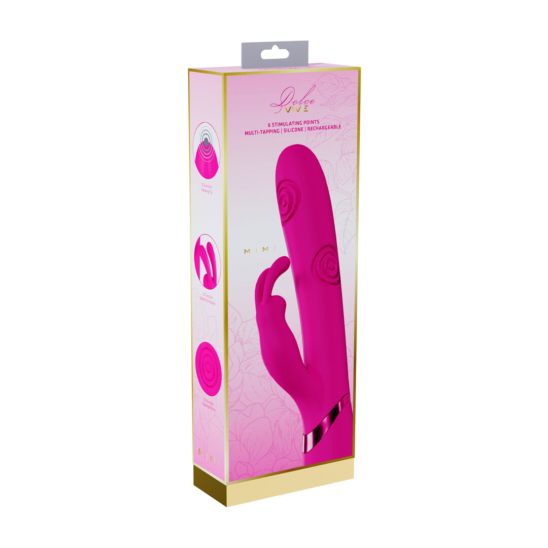 Mimi – G-Spot Vibrerende en Tikkende Konijn – Roze