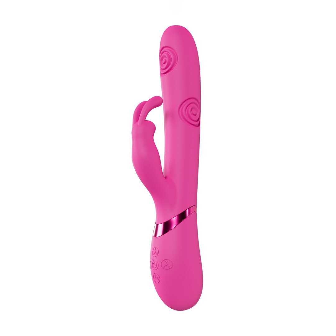 Mimi – G-Spot Vibrerende en Tikkende Konijn – Roze