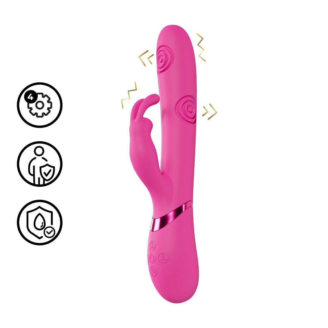 Mimi – G-Spot Vibrerende en Tikkende Konijn – Roze