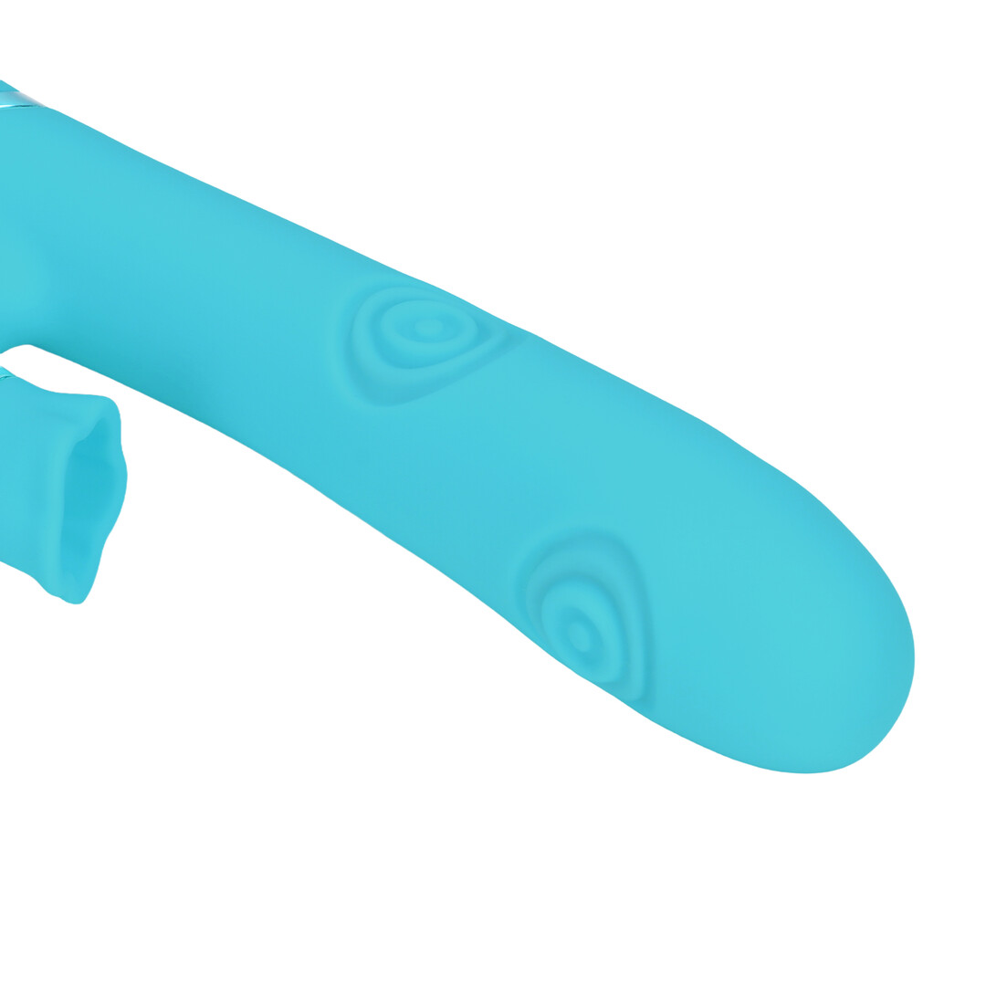 Fiore – G-Spot Air Wave Vibrerende en Kloppende Flared Clitorale Stimulator – Blauw
