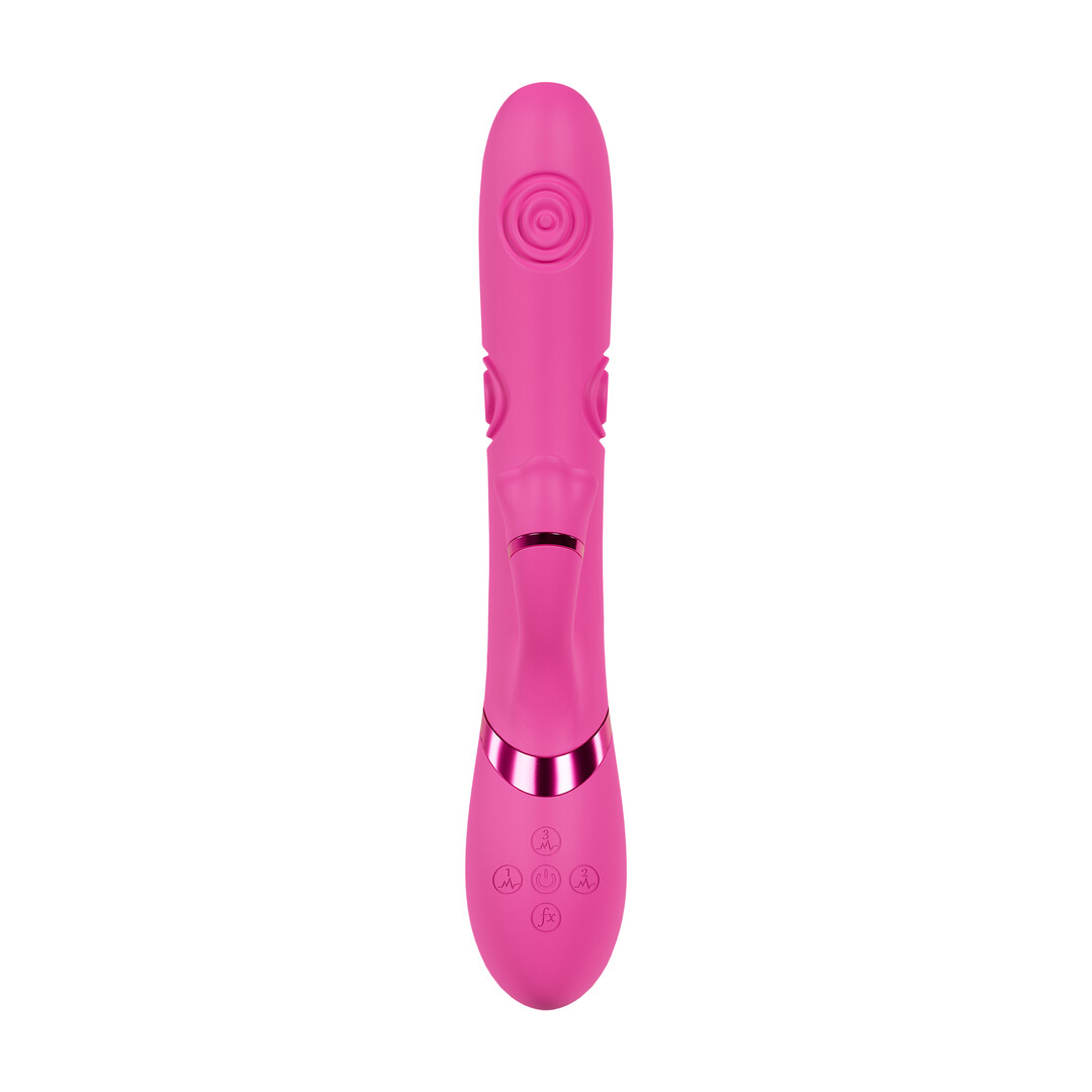 Fiore – G-Spot Air Wave Vibrerende en Kloppende Flared Clitorale Stimulator – Roze