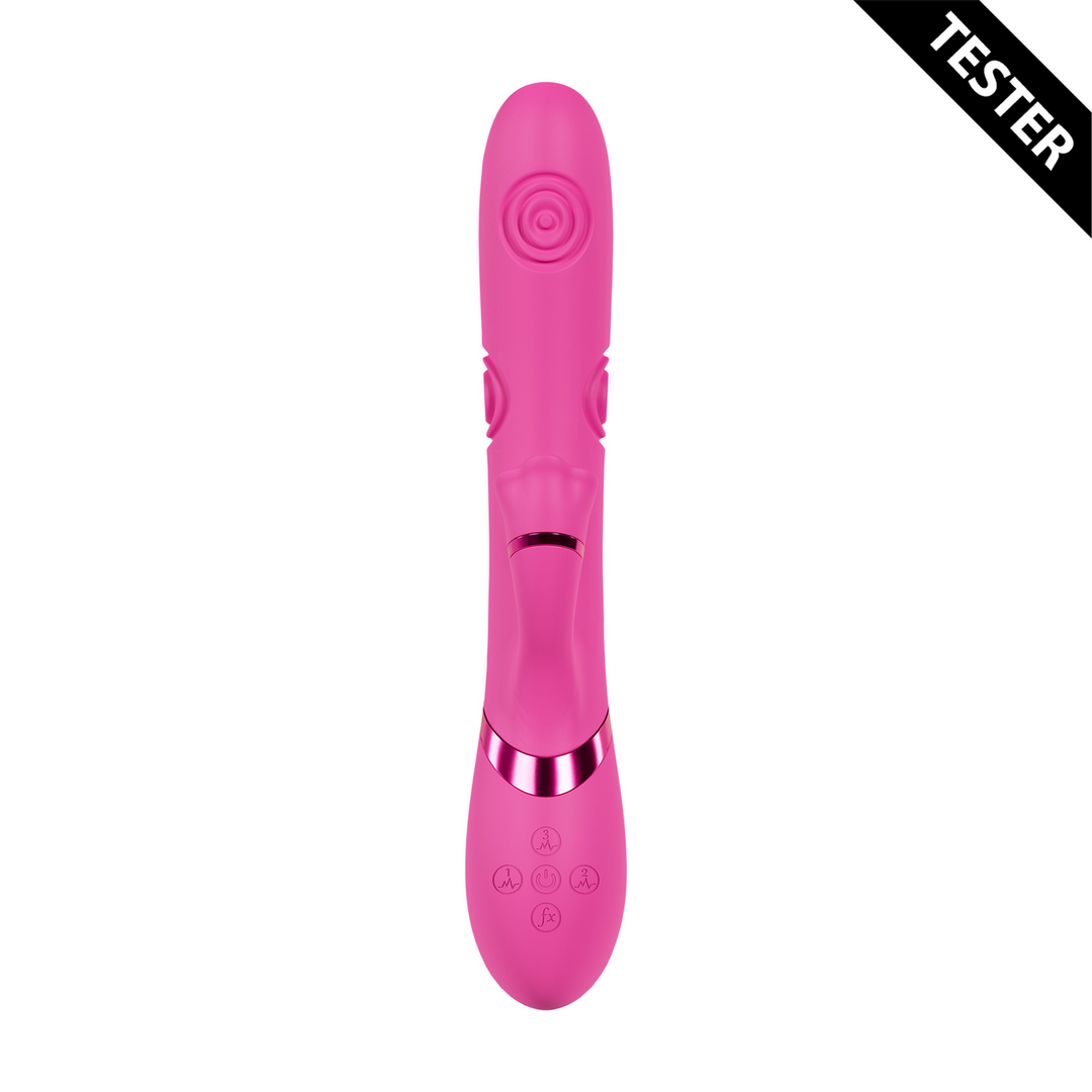 Fiore – G-Spot Air Wave Vibrerende en Kloppende Flared Clitorale Stimulator – Roze – Tester