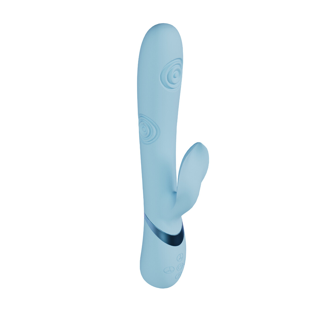 Fronda – G-Spot Vibrerende en Kloppende Blad Clitorisstimulator – Blauw