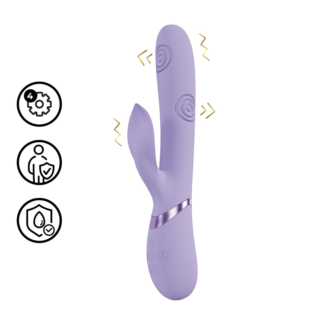 Fronda – G-Spot Vibrerende en Tikken Blad Clitorisstimulator – Lavendel