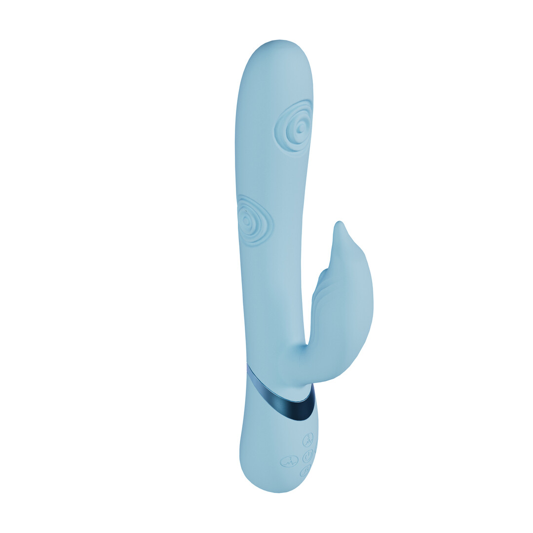 Pallina – G-Spot Vibrerende en Tikken Kralen Clitorisstimulator – Blauw
