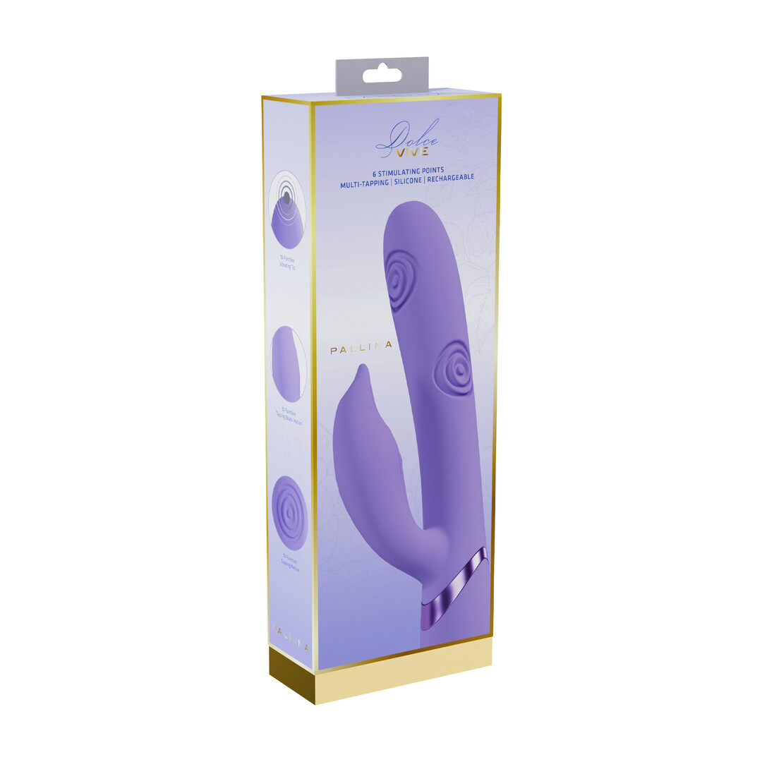 Pallina – G-Spot Vibrerende en Tikken Parels Clitorale Stimulator – Lavendel