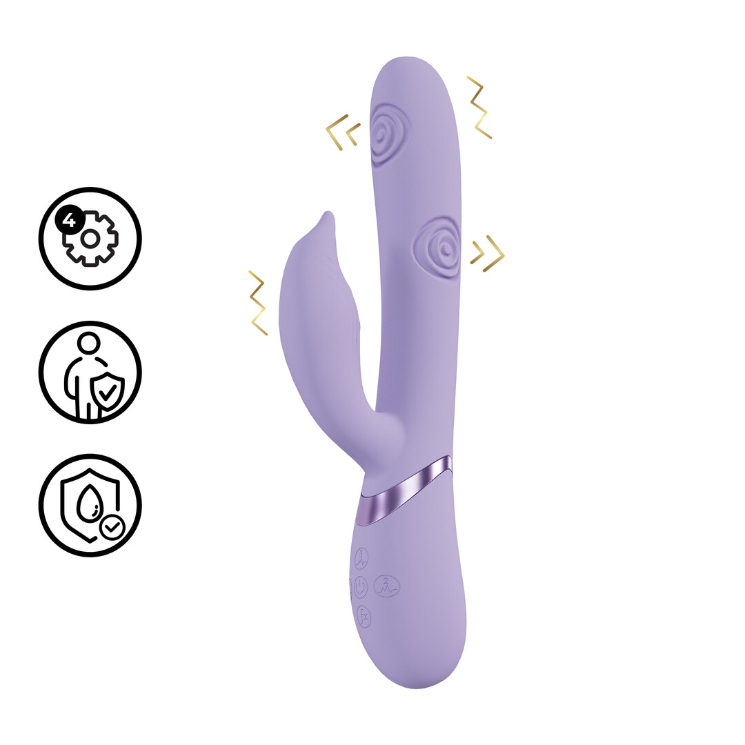Pallina – G-Spot Vibrerende en Tikken Parels Clitorale Stimulator – Lavendel