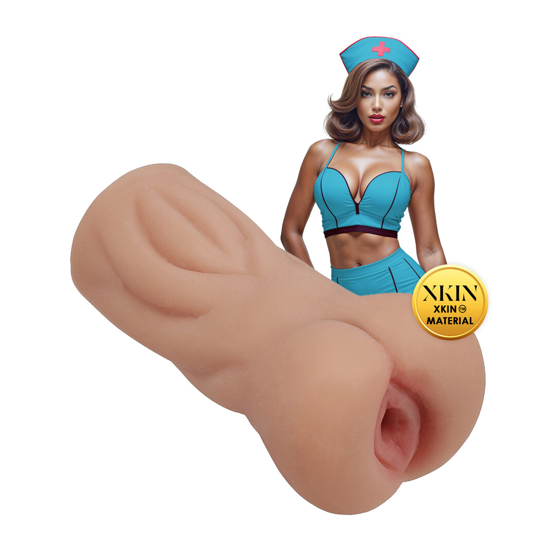 Karjeras meitenes - Nerātnā medmāsa Trixie Nightshift - TPE mazs masturbators - 130g - Brūns