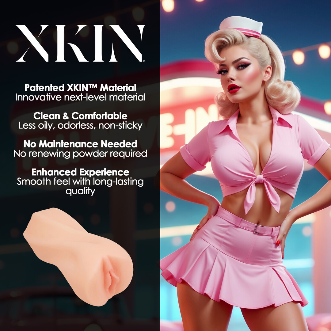 Pinup Dolls - Carhop Cutie Darla Smashburger - TPE vidējs masturbators - 202g - Miesas krāsā