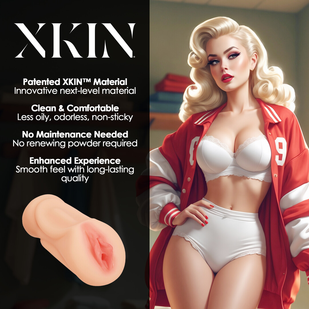 Pinup Dolls - Universitātes viksene Lexi Lockerload - TPE liels masturbators - 307g - Miesas krāsa