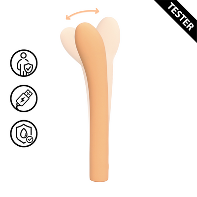 Fingering G-Spot Vibrator - Peach Fuzz - Tester