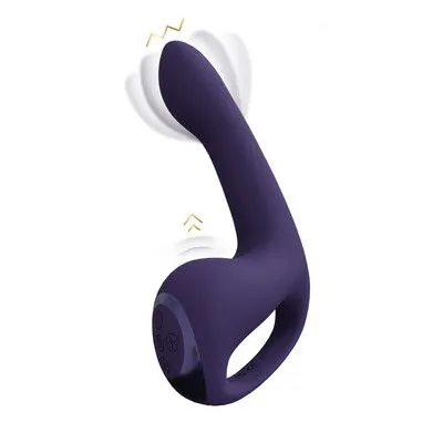 Riko - Triple Motor Thumper with Advanced Finger Motion & Pulse Wave Stimulator - Purple