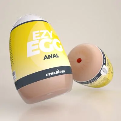Ezy Egg - Masturbator Egg - Anal - Yellow